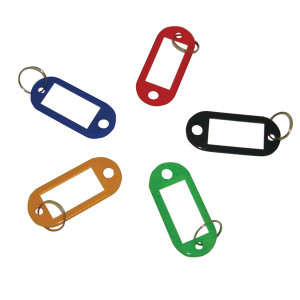 KF10869 Q-Connect Key Fobs Assorted Label insert easy identification Pack 100 KF10869 KF10869 Q-Connect Key Fobs Assorted Label insert easy identification Pack 100 KF10869
