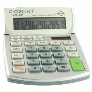 KF01605 Q-Connect Semi-Desktop Calculator 12-Digit KF01605 KF01605 Q-Connect Semi-Desktop Calculator 12-Digit KF01605