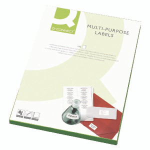 KF01133 Q-Connect Multipurpose Copier Labels 70x37mm 24 Per Sheet White Pack 2400 KF01133 KF01133 Q-Connect Multipurpose Copier Labels 70x37mm 24 Per Sheet White Pack 2400 KF01133