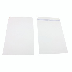 KF02896 Q-Connect B4 Envelope 353x250mm Pocket Self Seal 100gsm White Pack 250 KF02896