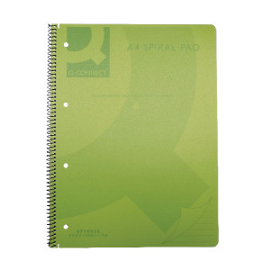KF10036 Q-Connect Spiral Bound Polypropylene Notebook 160 Pages A4 Green Pack 5 KF10036 KF10036 Q-Connect Spiral Bound Polypropylene Notebook 160 Pages A4 Green Pack 5 KF10036