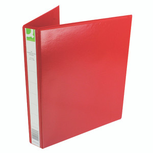 KF01326 Q-Connect Presentation 25mm 4D-Ring Binder A4 Red KF01326 KF01326 Q-Connect Presentation 25mm 4D-Ring Binder A4 Red KF01326