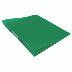 KF02484 Q-Connect 2 Ring Binder Frosted A4 Green 25mm capacity has a spine label KF02484 KF02484 Q-Connect 2 Ring Binder Frosted A4 Green 25mm capacity has a spine label KF02484