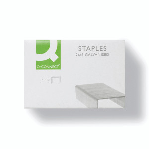 KF27001 Q-Connect Staples 26 6mm Precision engineered quality Pack 5000 KF27001 KF27001 Q-Connect Staples 26 6mm Precision engineered quality Pack 5000 KF27001