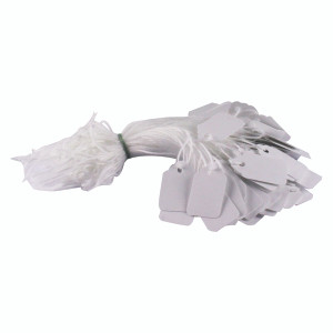 KF01616 Strung Ticket 27x16mm White Pack 1000 KF01616 KF01616 Strung Ticket 27x16mm White Pack 1000 KF01616