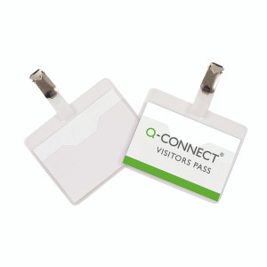 KF01560 Q-Connect Visitor Badge 60x90mm Pack 25 KF01560 KF01560 Q-Connect Visitor Badge 60x90mm Pack 25 KF01560