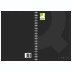KF03730 Q-Connect Polypropylene Wirebound Book A5 Black Pack 3 KF03730 KF03730 Q-Connect Polypropylene Wirebound Book A5 Black Pack 3 KF03730