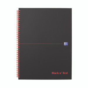 JDL96625 Black n Red Smart Ruled Wirebound Hardback Notebook 140 Pages A4 Pack 5 846364903 JDL96625 Black n Red Smart Ruled Wirebound Hardback Notebook 140 Pages A4 Pack 5 846364903