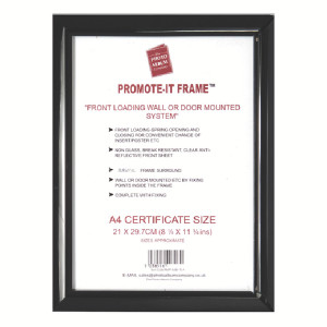 PHT01713 TPAC Photo Promote It Frame A4 Black PAPFA4B-Black PHT01713 TPAC Photo Promote It Frame A4 Black PAPFA4B-Black