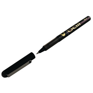PIVB7BK Pilot V-Ball Rollerball Pen Fine Black Pack 12 BLVB7-01 PIVB7BK Pilot V-Ball Rollerball Pen Fine Black Pack 12 BLVB7-01