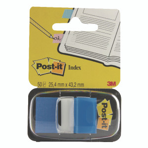 3M70689 3M Post-it Index Tab 25mm Blue with Dispenser 680-2 3M70689 3M Post-it Index Tab 25mm Blue with Dispenser 680-2