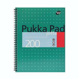 PP00022 Pukka Pad Ruled Wirebound Metallic Jotta Notebook 200 Pages A4 Pack 3 JM018 PP00022 Pukka Pad Ruled Wirebound Metallic Jotta Notebook 200 Pages A4 Pack 3 JM018