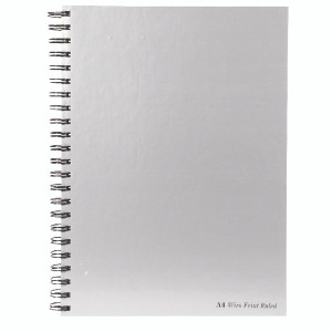 PP00042 Pukka Pad Silver Ruled Wirebound Notebook 160 Pages A4 Pack 5 WRULA4 PP00042 Pukka Pad Silver Ruled Wirebound Notebook 160 Pages A4 Pack 5 WRULA4