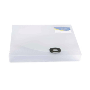 HT17038 Rapesco Rigid Wallet Box File 40mm A4 Clear 40mm capacity holds up 400 sheets 0711 HT17038 Rapesco Rigid Wallet Box File 40mm A4 Clear 40mm capacity holds up 400 sheets 0711