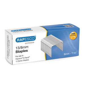 HTST138 Rapesco 13 8mm Staples Pack 5000 S13080Z3 HTST138 Rapesco 13 8mm Staples Pack 5000 S13080Z3
