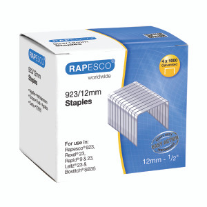 HT92314 Rapesco 923 14mm Staples Made from high quality steel with galvanised finish Pack 4000 S92314Z3 HT92314 Rapesco 923 14mm Staples Made from high quality steel with galvanised finish Pack 4000 S92314Z3