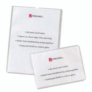 RX12092 Rexel Card Holders Polypropylene A4 Clear Pack 25 12092 RX12092 Rexel Card Holders Polypropylene A4 Clear Pack 25 12092