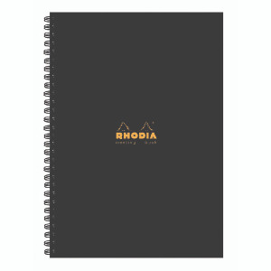 GH15286 Rhodia Meeting A4 Book Wirebound Hardback Black 160 Pages Pack 3 119238C GH15286 Rhodia Meeting A4 Book Wirebound Hardback Black 160 Pages Pack 3 119238C