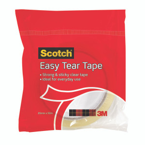 3M83536 3M Scotch Easy Tear Clear Everyday Tape Single Roll GT500077224 3M83536 3M Scotch Easy Tear Clear Everyday Tape Single Roll GT500077224