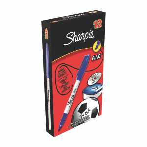 GL52231 Sharpie Permanent Marker Fine Blue Pack 12 S0810950 GL52231 Sharpie Permanent Marker Fine Blue Pack 12 S0810950