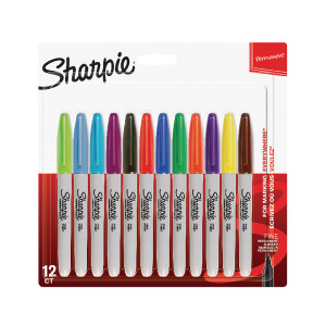 GL11085 Sharpie Permanent Marker Fine Assorted Pack 12 1986438 GL11085 Sharpie Permanent Marker Fine Assorted Pack 12 1986438