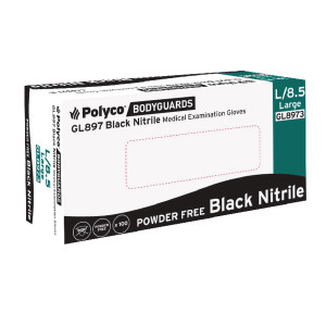 HEA01371 Speciality Black Nitrile Large Gloves GL897 HEA01371 Speciality Black Nitrile Large Gloves GL897