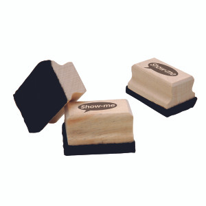 EG60143 Show-me Mini Wooden Handled Felt Whiteboard Eraser Pack 30 WME30 EG60143 Show-me Mini Wooden Handled Felt Whiteboard Eraser Pack 30 WME30