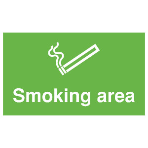 SR11143 Safety Sign Smoking Area 300x500mm PVC MA04729R SR11143 Safety Sign Smoking Area 300x500mm PVC MA04729R