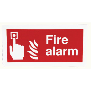 SR71144 Safety Sign Fire Alarm 100x200mm Self-Adhesive F90A S SR71144 Safety Sign Fire Alarm 100x200mm Self-Adhesive F90A S