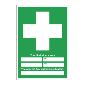 SR71231 Safety Sign First Aid 600x450mm PVC E91A R SR71231 Safety Sign First Aid 600x450mm PVC E91A R