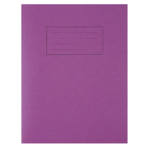 SV43501 Silvine Exercise Book Ruled 229x178mm Purple Pack 10 EX100 SV43501 Silvine Exercise Book Ruled 229x178mm Purple Pack 10 EX100