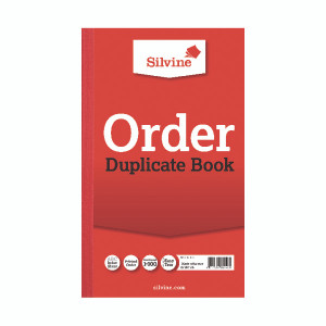 SV42550 Silvine Duplicate Order Book 210x127mm Pack 6 610 SV42550 Silvine Duplicate Order Book 210x127mm Pack 6 610