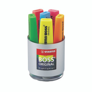 SS7006 Stabilo Boss Original Highlighter Assorted Pack 6 7006 SS7006 Stabilo Boss Original Highlighter Assorted Pack 6 7006