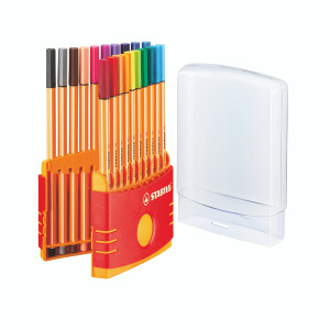 SS35713 Stabilo Point 88 ColorParade Fineliner Pens Pack 20 8820-03 SS35713 Stabilo Point 88 ColorParade Fineliner Pens Pack 20 8820-03