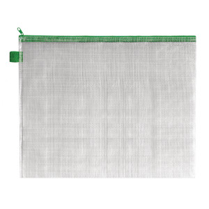 STY34124 BDS Mesh Zip Bag 405x315mm Green Pack 5 ZIPPER GREEN STY34124 BDS Mesh Zip Bag 405x315mm Green Pack 5 ZIPPER GREEN
