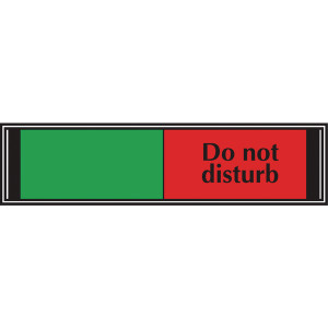 UP21361 Sliding Sign Do Not Disturb 225x52mm V6DB DD UP21361 Sliding Sign Do Not Disturb 225x52mm V6DB DD