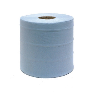 WX43931 Blue Centrefeed Roll 2-Ply 150m Pack 6 KMAT6238 WX43931 Blue Centrefeed Roll 2-Ply 150m Pack 6 KMAT6238