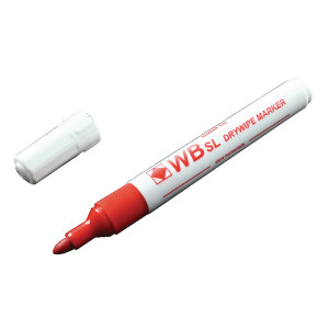 WX98003 Red Whiteboard Marker Pens Bullet Tip Pack 10 WB15 804025 WX98003 Red Whiteboard Marker Pens Bullet Tip Pack 10 WB15 804025