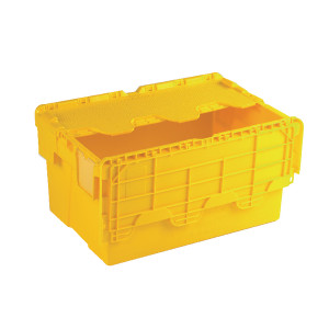 SBY21378 Attached Lid Container 54L Yellow 375817 SBY21378 Attached Lid Container 54L Yellow 375817
