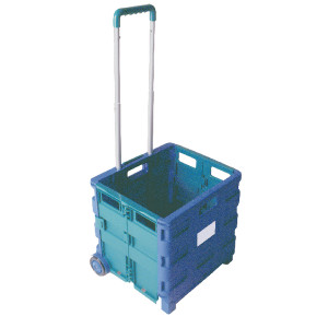 SBY16211 Folding Container Trolley Blue Green 356684 SBY16211 Folding Container Trolley Blue Green 356684