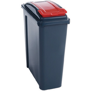 SBY28520 VFM Recycling Bin With Lid 25 Litre Red 384285 SBY28520 VFM Recycling Bin With Lid 25 Litre Red 384285