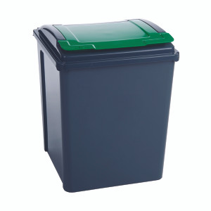 SBY28523 VFM Recycling Bin With Lid 50 Litre Green Dimensions W390 x D400 x H510mm 384288 SBY28523 VFM Recycling Bin With Lid 50 Litre Green Dimensions W390 x D400 x H510mm 384288