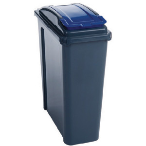 SBY28521 VFM Recycling Bin With Lid 25 Litre Blue 384286 SBY28521 VFM Recycling Bin With Lid 25 Litre Blue 384286