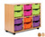 SA12D-M Monarch Allsorts Stackable Storage Unit with 12 Deep Trays Beech