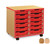 Monarch Coloured Edge Tray Storage Unit with Coloured Edging and 12 Shallow Coloured Monarch Trays Monarch Coloured Edge Tray Storage Unit with Coloured Edging and 12 Shallow Coloured Monarch Trays