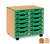 Monarch Coloured Edge Tray Storage Unit with Coloured Edging and 12 Shallow Coloured Monarch Trays Monarch Coloured Edge Tray Storage Unit with Coloured Edging and 12 Shallow Coloured Monarch Trays