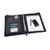 HM28270 Monolith Leather Look Zipped Ring Binder With A4 Pad A4 Black 2827