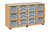 RUB1224-M Monarch Really Useful Box Storage Unit with 24x4L 12x9L combination Boxes Lids Beech