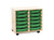 Monarch 12 Single Tray Mobile Unit with 12 Single Trays (2 columns of 6) in Beech or Maple Monarch 12 Single Tray Mobile Unit with 12 Single Trays (2 columns of 6) in Beech or Maple