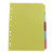 KF26081Q Q-Connect 5-Part Subject Divider Multi-Punched A4 Pack 50 KF26081Q